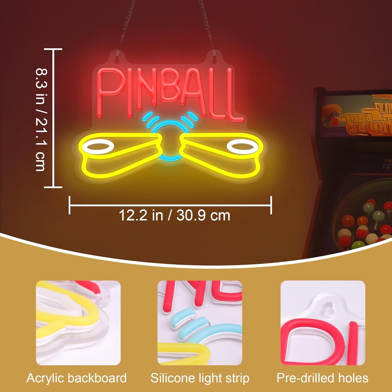 Pinball-Neonschild, Arcade-USB – Arcade Games & Vending Llc Photos Bewertung und Preis